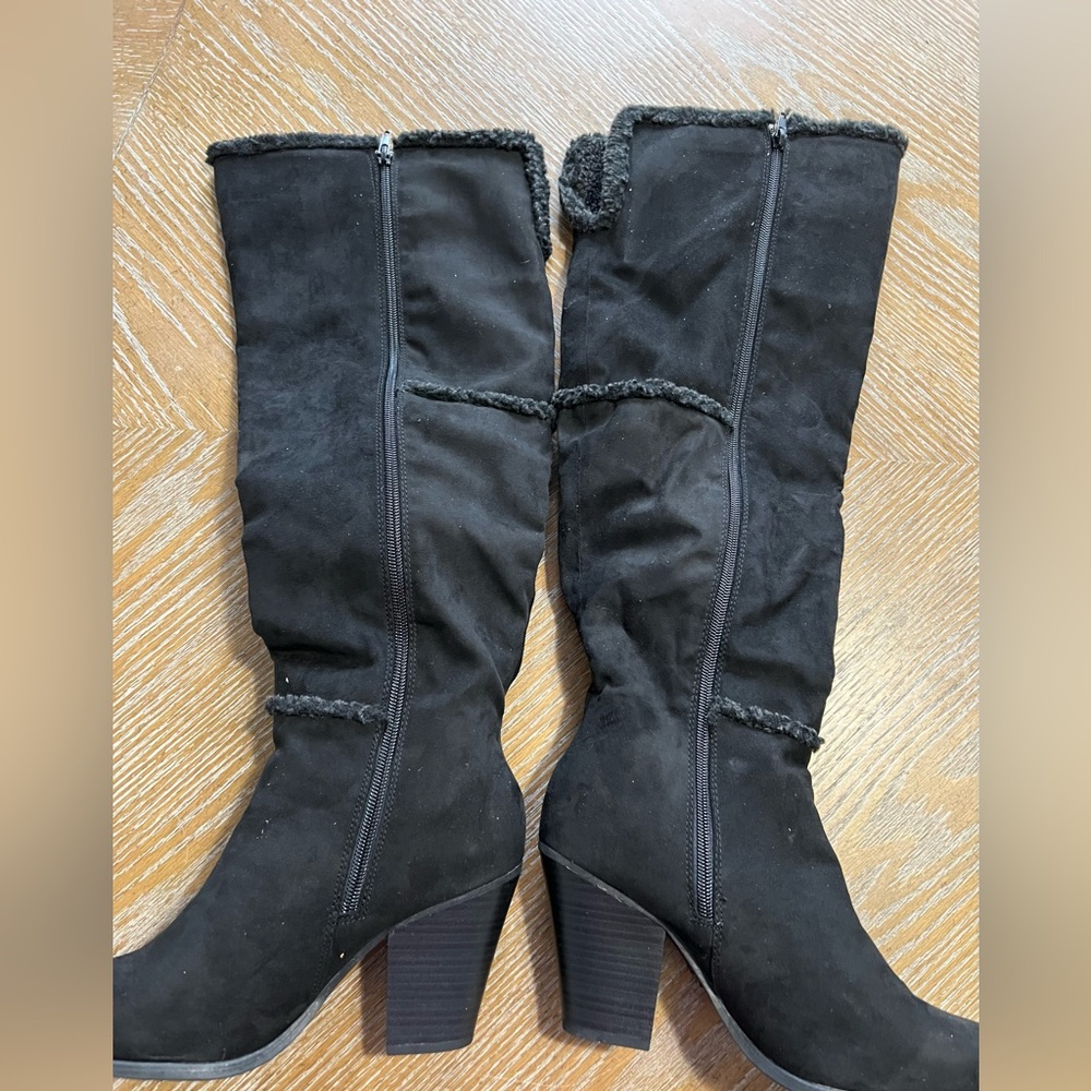 *NWOT Shoe Dazzle|Danielle Tall Black Boots|Size 10 - Picture 7 of 11